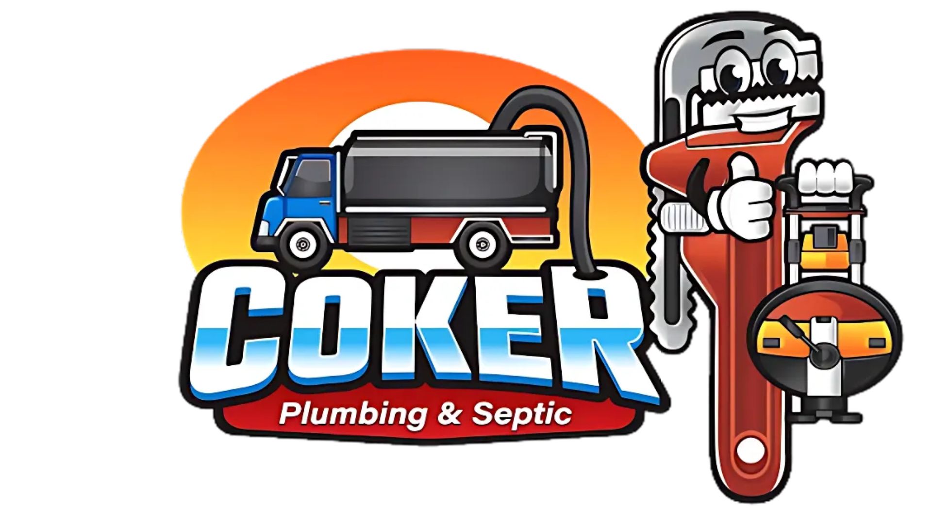Coker Plumbing Logo background